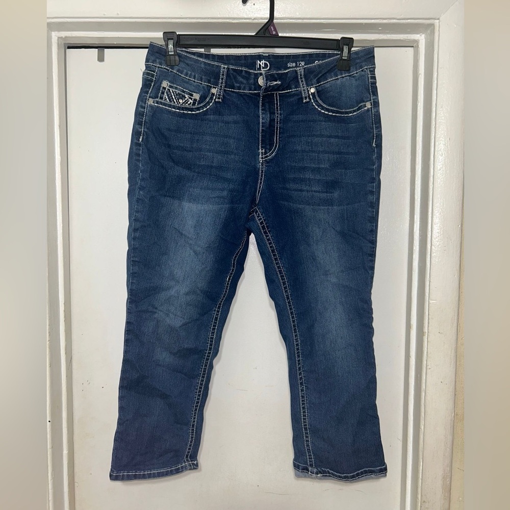 NDI Dark Blue Straight Leg Jeans